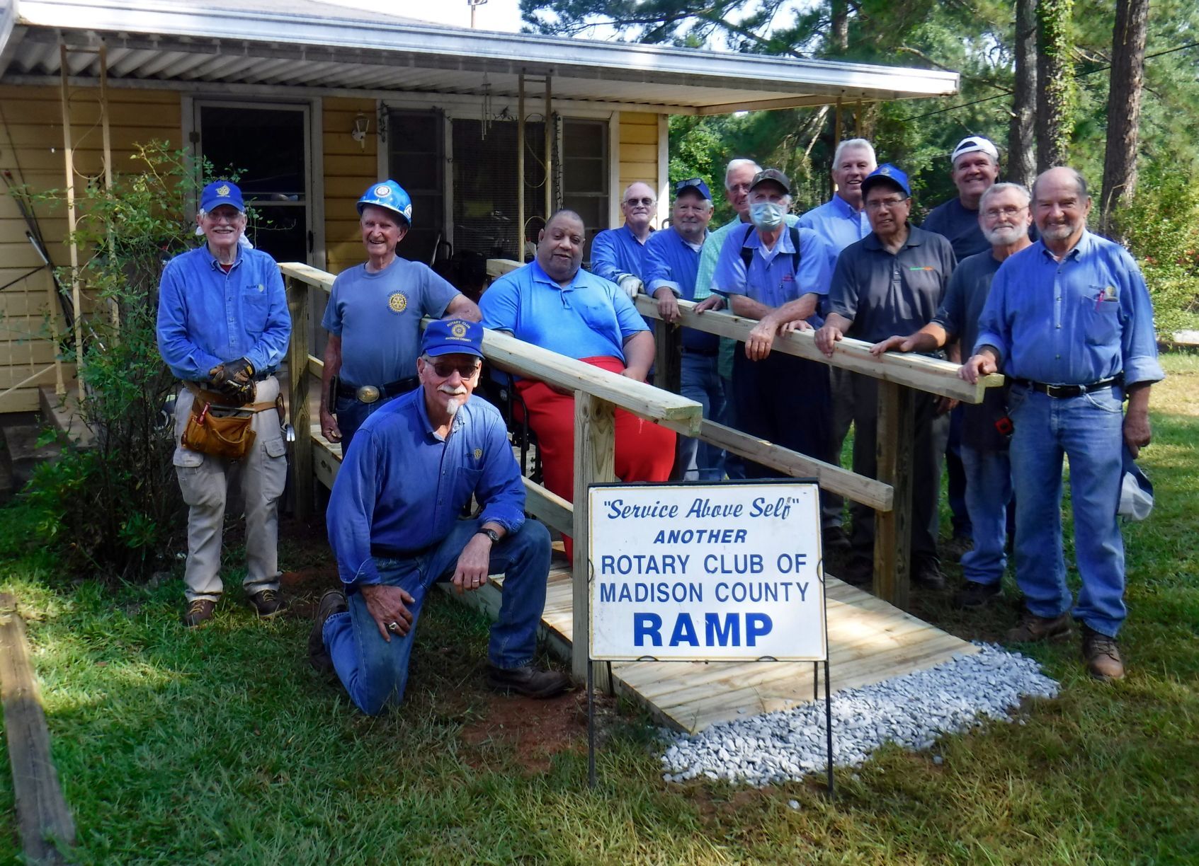 Rotary constructs ramp for Paul Skelton